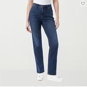 GLORIA VANDERBILT Amanda Stretch Fit High Rise Straight Leg Regular Fit Jean
